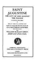 The City of God Against the Pagans, Volume 5 by San Agustín De Hipona