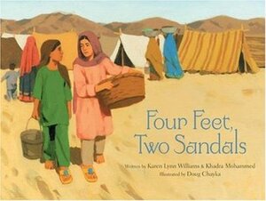 Four Feet, Two Sandals by Khadra Mohammed, Karen Lynn Williams, Doug Chayka