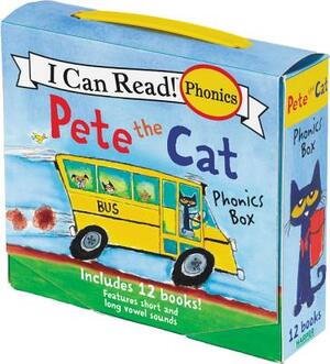 Pete the Cat 12-Book Phonics Fun!: Includes 12 Mini-Books Featuring Short and Long Vowel Sounds by James Dean, Kimberly Dean