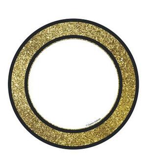 Sparkle and Shine Gold Glitter Dots Cut-Outs by 