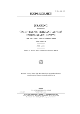 Pending legislation by United States Congress, United States Senate, Committee On Veterans (senate)