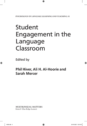 Student Engagement in the Language Classroom by Phil Hiver