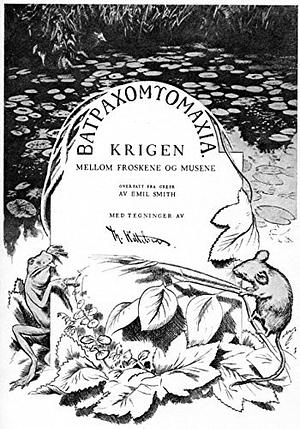 Batrachomyomachia: The Battle of the Frogs and the Mice by Theodor Kittelsen, Homer