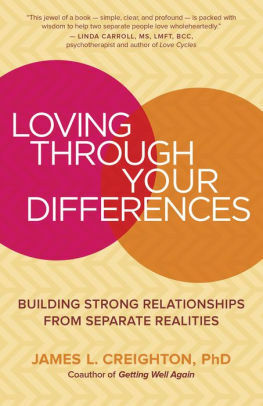 Loving through Your Differences: Building Strong Relationships from Separate Realities by James L. Creighton