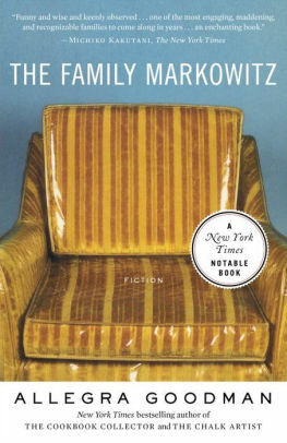 The Family Markowitz by Allegra Goodman