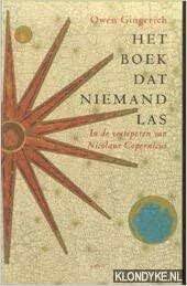 Het boek dat niemand las: in de voetsporen van Nicolaus Copernicus by Owen Gingerich