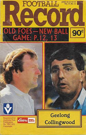 1988 Round 11 Footy Record Geelong vs. Collingwood by 