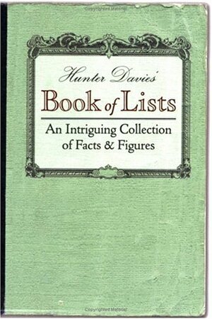 Book of Lists An Intriguing Collection of Facts and Figures by Hunter Davies, Caitlin Davies