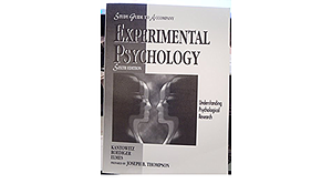 Experimental Psychology: Understanding Psychology Research--Study Guide by David G. Elmes, Barry H. Kantowitz, Henry L. Roediger III