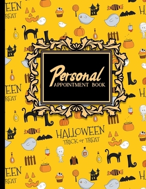Personal Appointment Book: 7 Columns Appointment Pad, Cute Appointment Books, Undated Appointment Book, Cute Halloween Cover by Moito Publishing