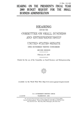 President's fiscal year 2009 budget (revenue proposals) by United States Congress, United States Senate, Committee on Finance (senate)