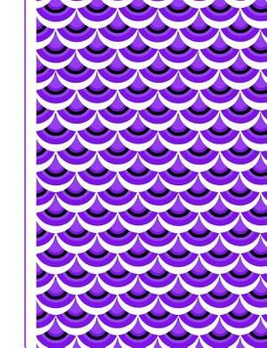 Mermaid Scales Purple Print: Composition Book by Shayley Stationery Books