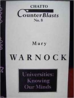 Universities: Knowing Our Minds by Mary Warnock