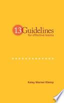 13 Guidelines for Effective Teams by Kaley Klemp