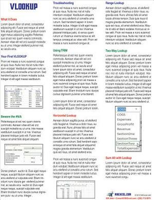 Excel Vlookup Laminated Tip Card: Master Vlookup from Mrexcel by Bill Jelen