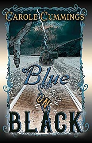 Blue on Black by Carole Cummings