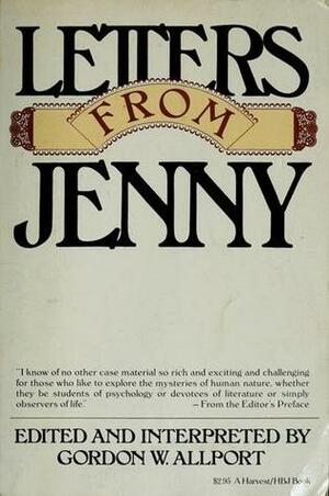 Letters from Jenny by Gordon W. Allport, Jenny Gove Masterson