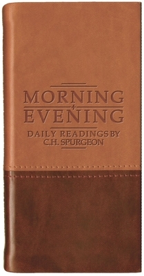 Morning and Evening - Matt Tan/Burgundy by Charles Haddon Spurgeon