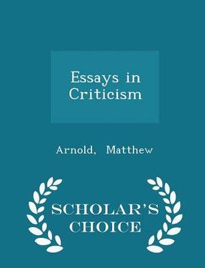 Essays by Matthew Arnold