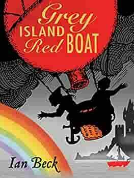 Grey Island, Red Boat by Ian Beck