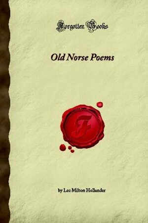 Old Norse Poems by Lee M. Hollander