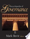 Encyclopedia of Governance, Volumes 1-2 by Mark Bevir, Encyclopedia of Governance, Volumes 1-2Encyclopedia of governance