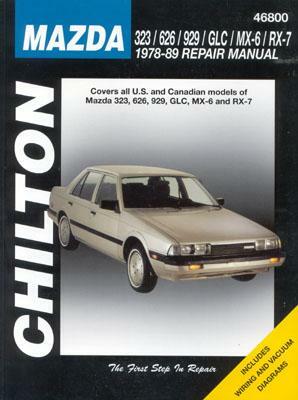 Mazda 323, 626, 929, GLC, MX-6, and RX-7, 1978-89 by Chilton Automotive Books, Richard Schwartz, Chilton