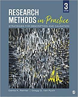 Research Methods in Practice: Strategies for Description and Causation by Gregg G Van Ryzin, Dahlia K. Remler