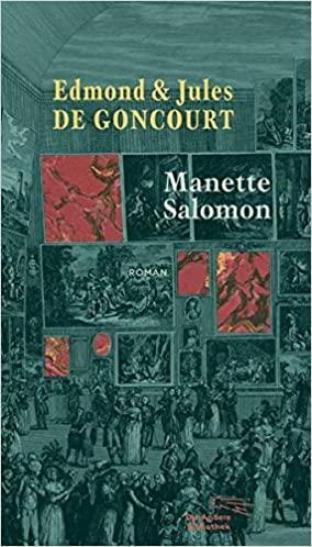 Manette Salomon by Edmond de Goncourt, Jules de Goncourt