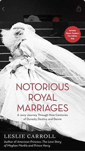 Notorious Royal Marriages: A Juicy Journey Through Nine Centuries of Dynasty, Destiny, and Desire by Leslie Carroll