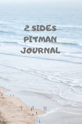 2 Sides: 90 Pages of 6 X 9 Inch Bound Pitman College Ruled Half and Half Vertical Separation White Pages by Larry Sparks