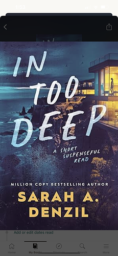In Too Deep by Sarah A. Denzil