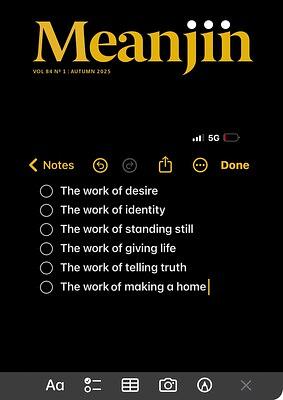 Meanjin Vol 84, No 1 by Esther Anatolitis