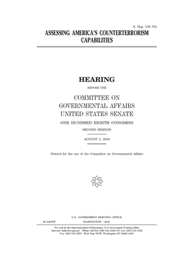 Assessing America's counterterrorism capabilities by United States Congress, United States Senate, Committee on Governmental Affa (senate)