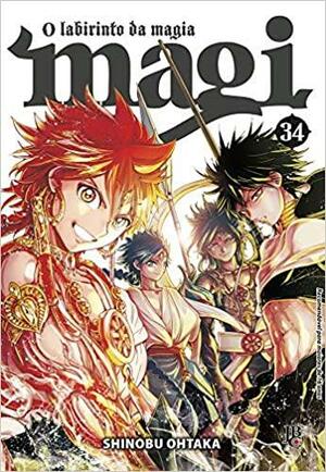 Magi: O Labirinto da Magia Vol. 34 by Shinobu Ohtaka