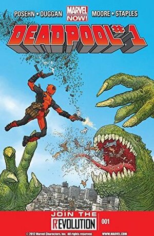 Deadpool (2012) #1 by Jordie Bellaire, John Lucas, Gerry Duggan, Mike Hawthorne, Declan Shalvey, Val Staples, Tony Moore, H.B. Moore, Luigi Mutti, Brian Posehn, Scott Koblish