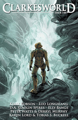 Clarkesworld Magazine, Issue 144 by Peter Watts, Chris Urie, Alethea Kontis, Karen Lord, Tobias S. Buckell, Doug Dluzen, Neil Clarke, D.A. Xiaolin Spires, Derryl Murphy, Elly Bangs, Luo Longxiang, Kelly Robson