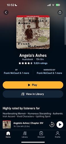 Angela's Ashes by Frank McCourt