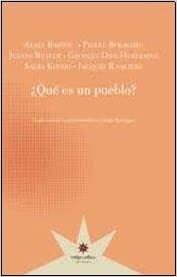 ¿Qué es un pueblo? by Georges Didi-Huberman, Sadri Khiari, Pierre Bourdieu, Alain Badiou, Jacques Rancière, Judith Butler