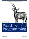 Learning Word Programming by Steven Roman, Ron Petrusha