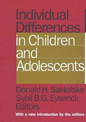 Individual Differences in Children and Adolescents by Sybil B. G. Eysenck