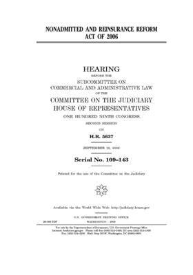 Nonadmitted and Reinsurance Reform Act of 2006 by Committee on the Judiciary (house), United States Congress, United States House of Representatives