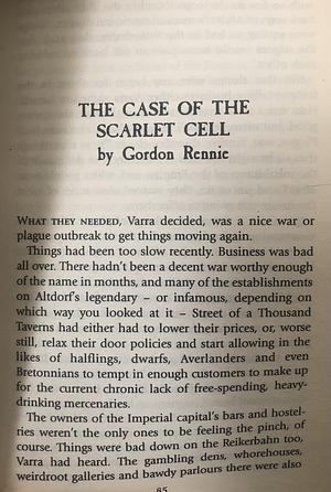 The Case of the Scarlet Cell by Gordon Rennie