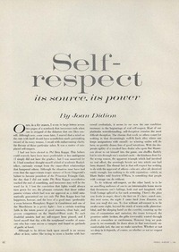 On Self-Respect by Joan Didion