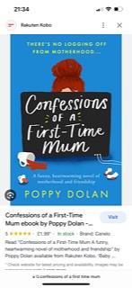 Confessions of a First-Time Mum: A Funny, Heartwarming Novel of Motherhood and Friendship by Poppy Dolan