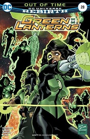 Green Lanterns #28 by Drew Hennessy, Eduardo Pansica, Julio Ferreira, Blond, Sam Humphries, Andrew Hennessy, Jason Wright, Brandon Peterson, Brad Walker