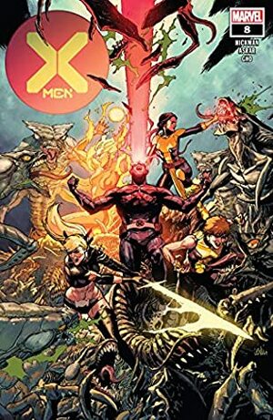 X-Men (2019-) #8 by Mahmud A. Asrar, Jonathan Hickman, Leinil Francis Yu