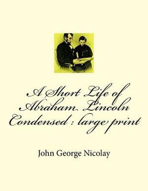 A Short Life of Abraham Lincoln Condensed: large print by John George Nicolay
