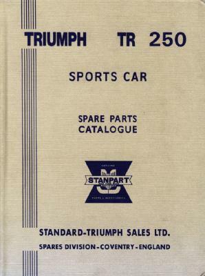 Triumph TR250 Us Parts Catalog by Brooklands Books Ltd