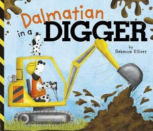 Dalmatian in a Digger by Rebecca Elliott